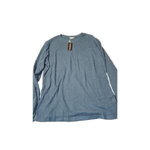 NWT Coofandy size large blue long‎ sleeve top